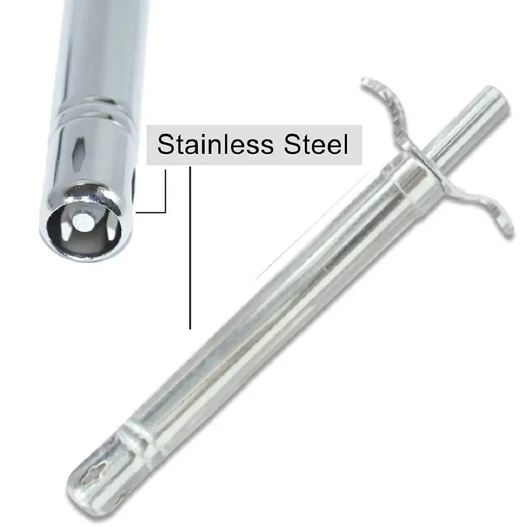 Stainless Steel Gas Lighter – No Battery, No Match, No Fuse
