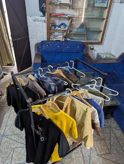 Multipurpose Steel Clothing Rack – Heavy Duty Garment Organizer