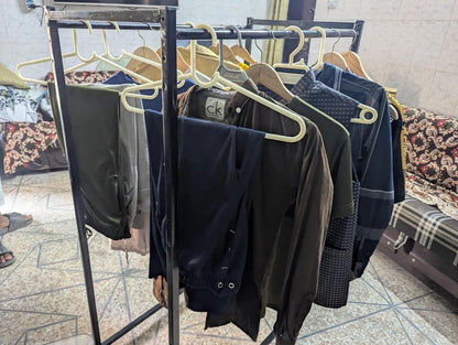 Multipurpose Steel Clothing Rack – Heavy Duty Garment Organizer