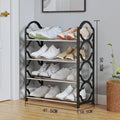 4-Tier Metal Shoe Rack Organizer