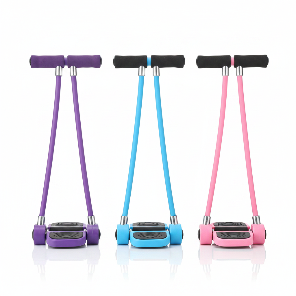 4-Tube Pedal Resistance Band Exerciser product photo